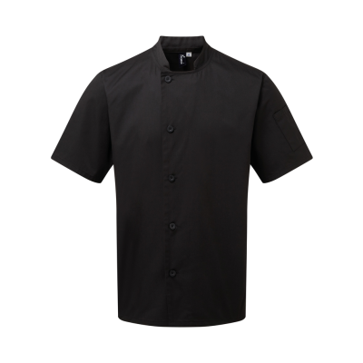 ‘Essential’ short-sleeved chef’s jacket.